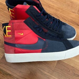 Nike Red and Navy Men's Sneakers